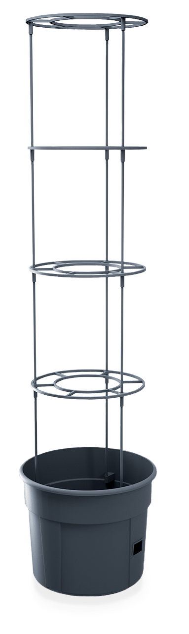 Powertec Garden Tomatenturm 28 Liter - Anthrazit 21-teilig