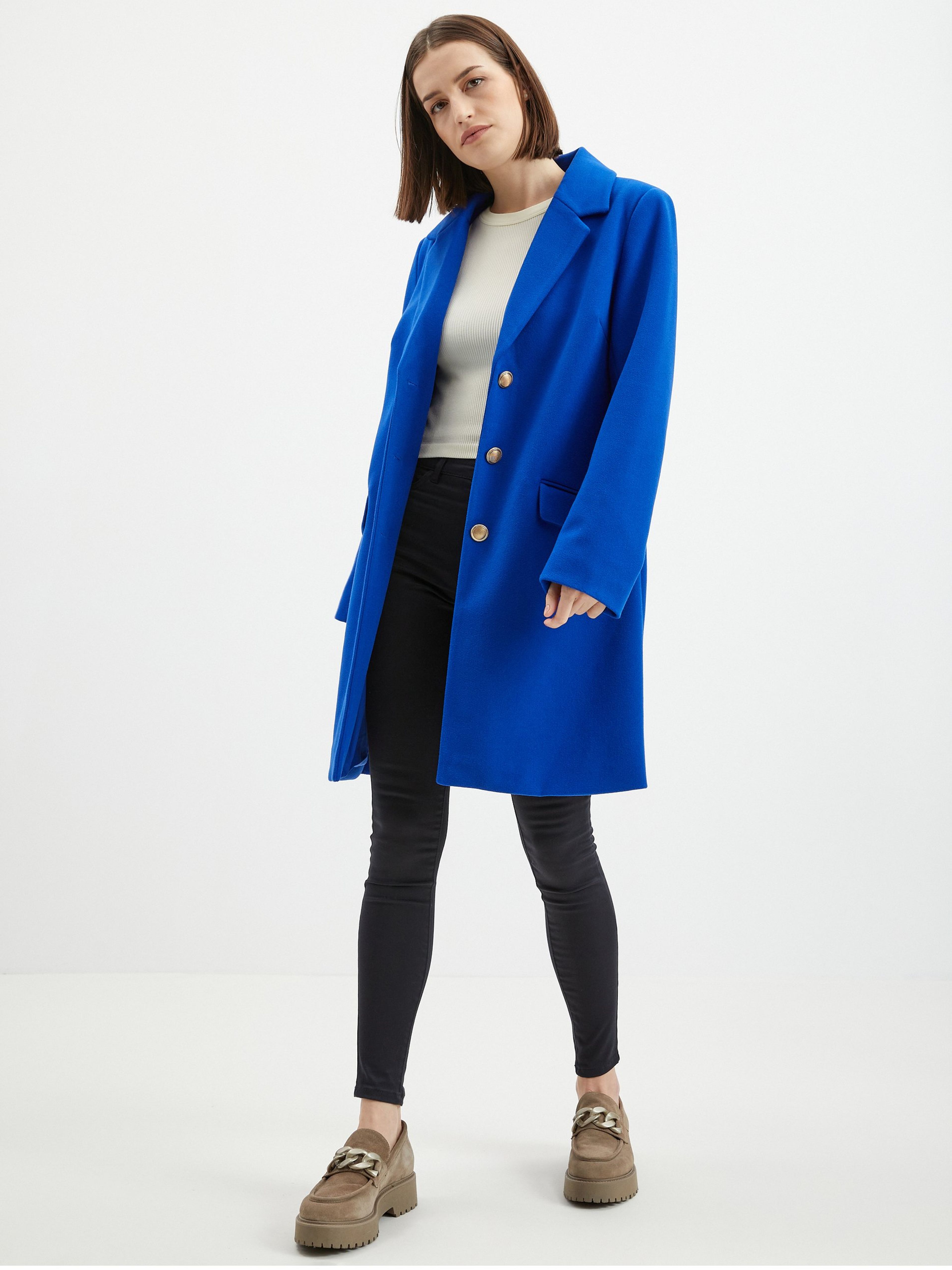 Blauer Damenmantel ORSAY