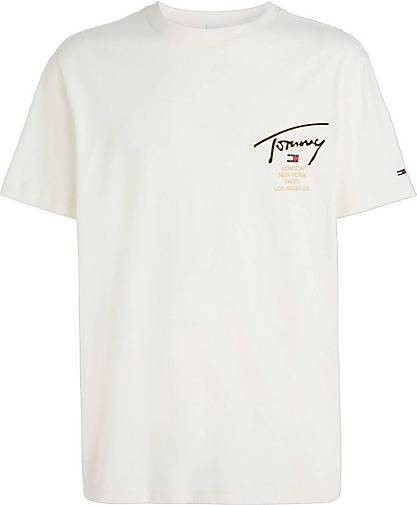 TOMMY-JEANS Herren T-Shirt CLSC GOLD SIGNATURE BACK TEE Regular Fit