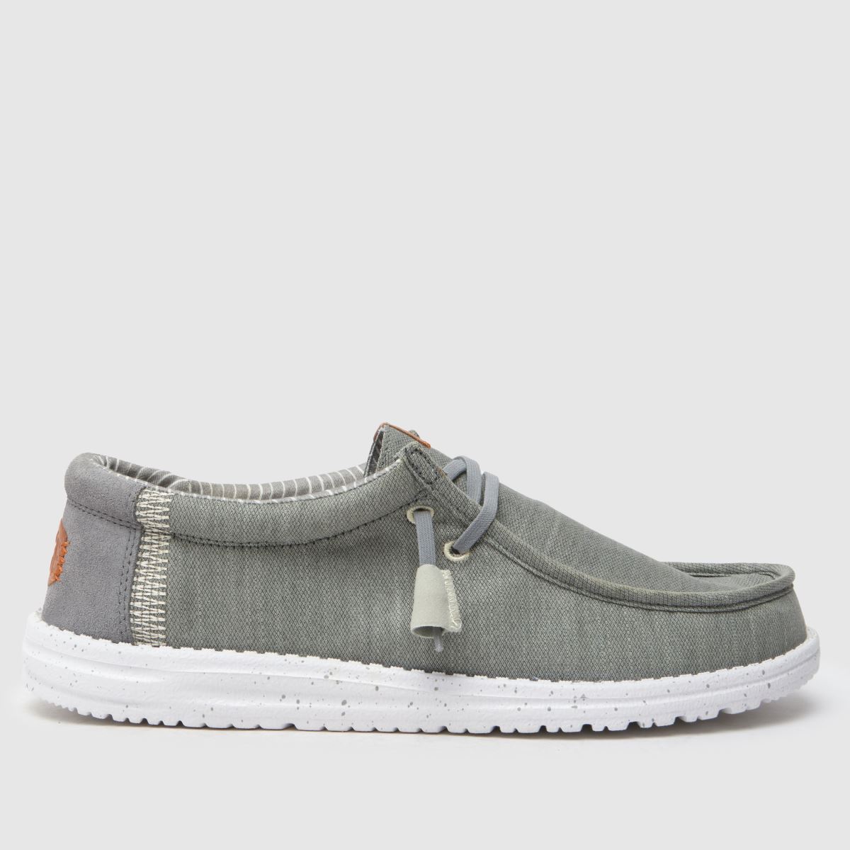 HEYDUDE – Wally – Ljusgrå, högkvalitativa basicsneakers
