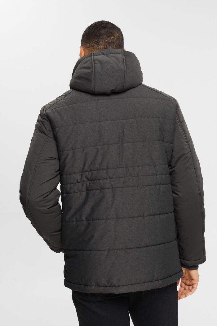 Steppjacke mit Kordelzug-Kapuze