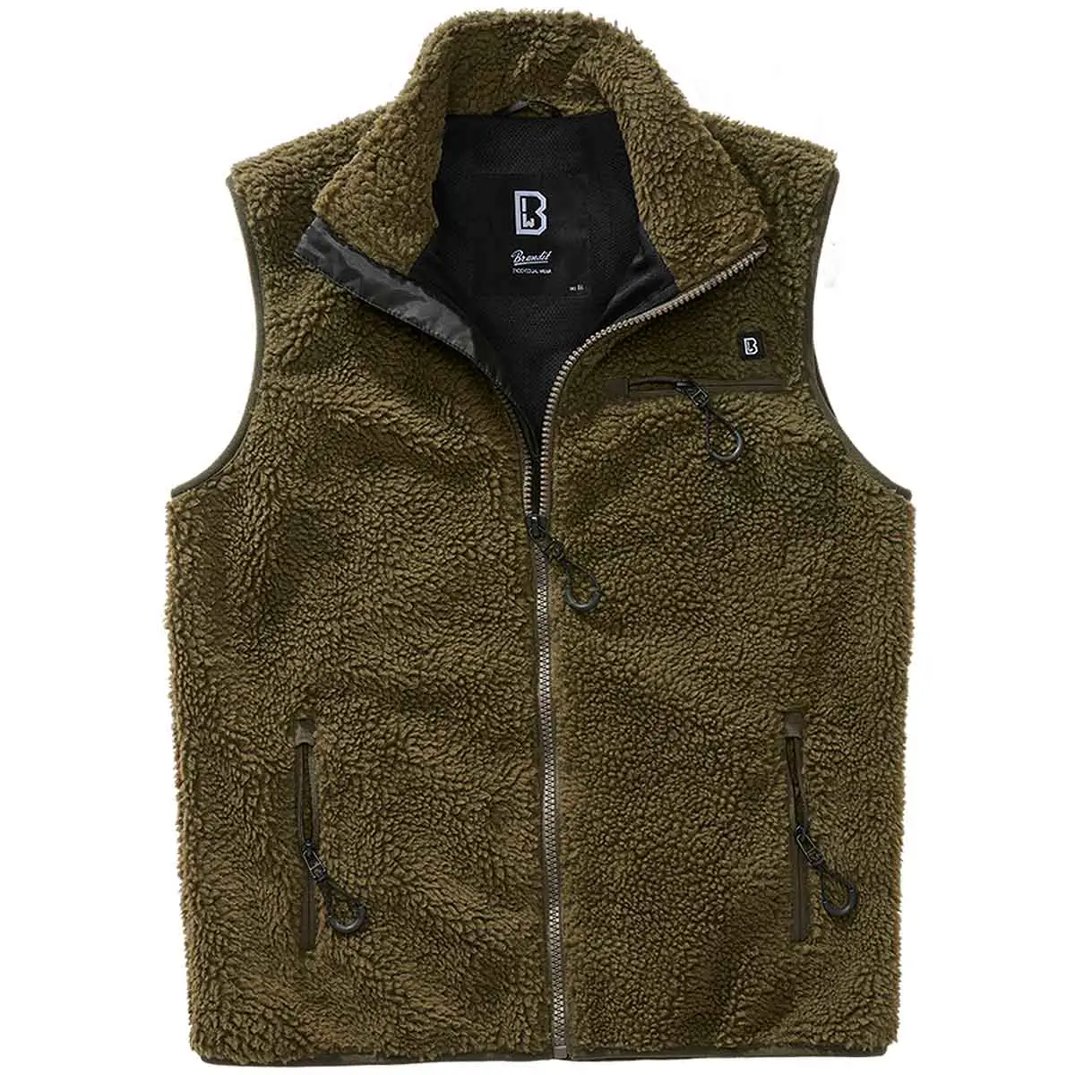 Teddyfleece Weste oliv