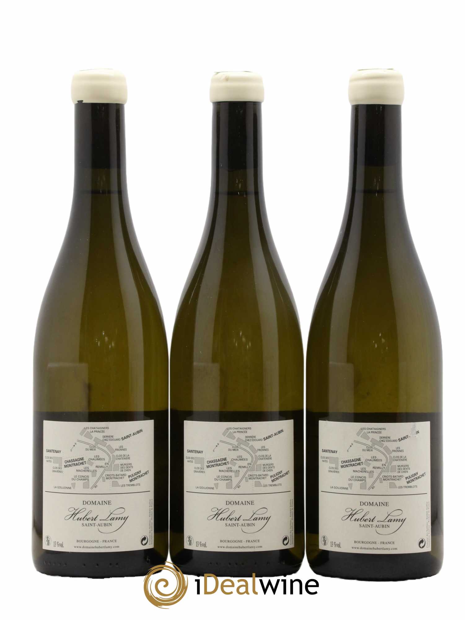 Chassagne-Montrachet 1er Cru Les Chaumées Hubert Lamy  2016 - Lot de 3 Bouteilles