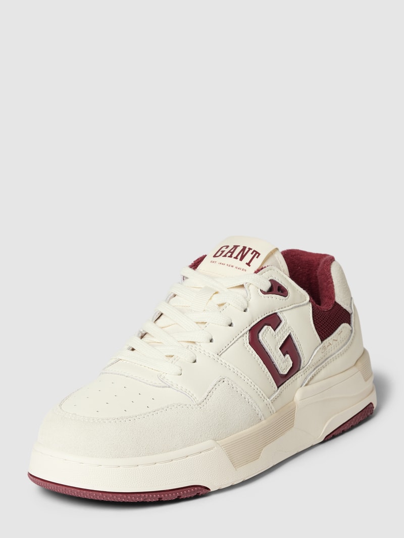 Sneaker mit Kontrastbesatz Modell 'Ellizy' in offwhite