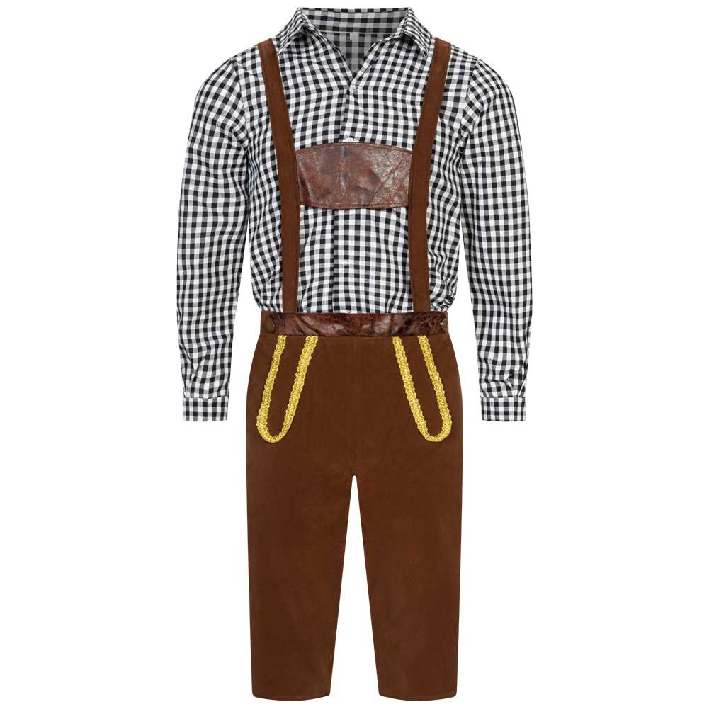 Trachtenset Herren Oktoberfest-Kostüm MIESEPETER® schwarz