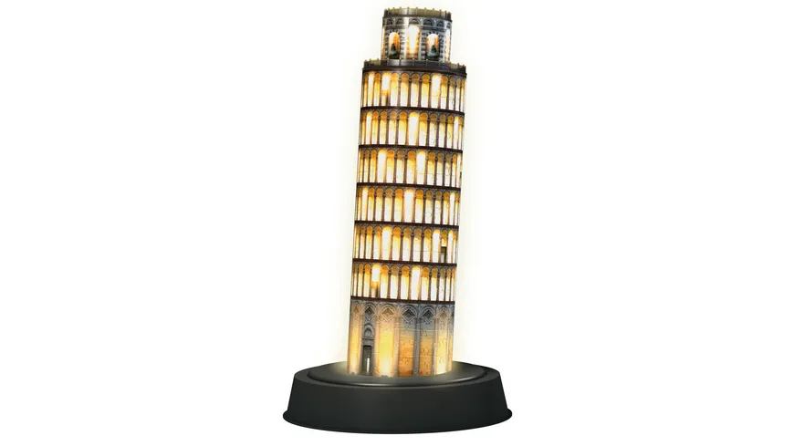 Ravensburger Puzzle - 3D Puzzles - Schiefer Turm von Pisa bei Nacht, 216 Teile