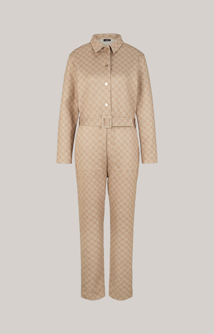 Scuba-Overall in Beige