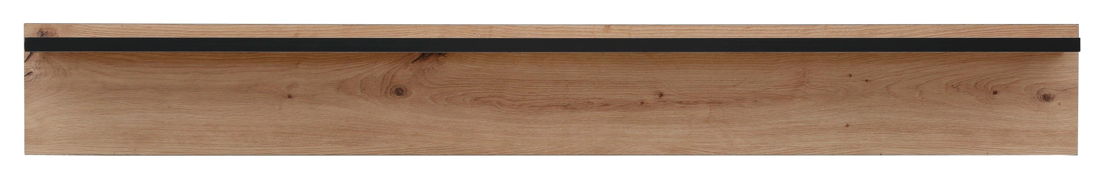 HELA Wandboard Ariana, Schwarz abgesetzte Kanten, 120 cm
