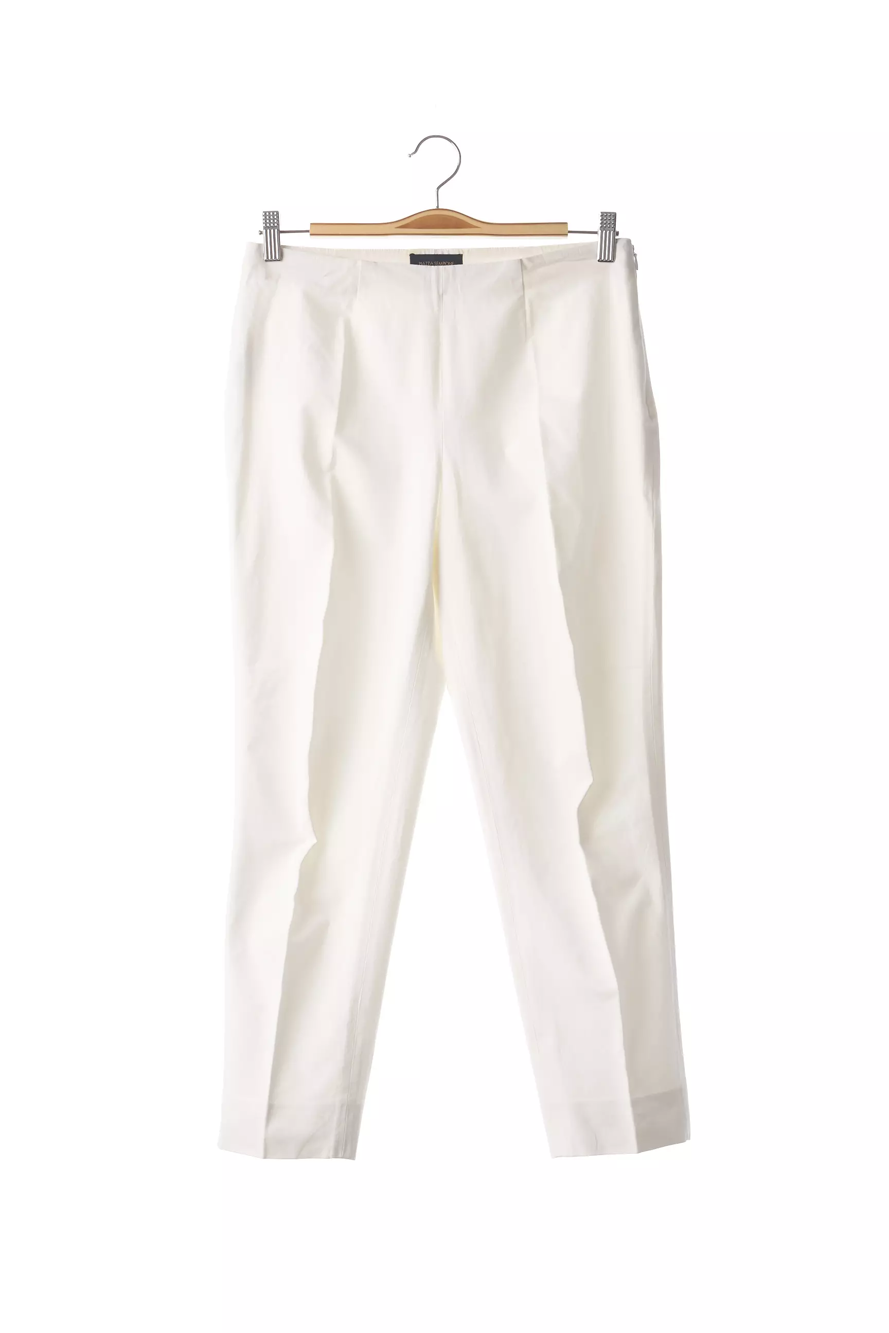Piazza Sempione Pantalon7 8 Femme couleur blanc