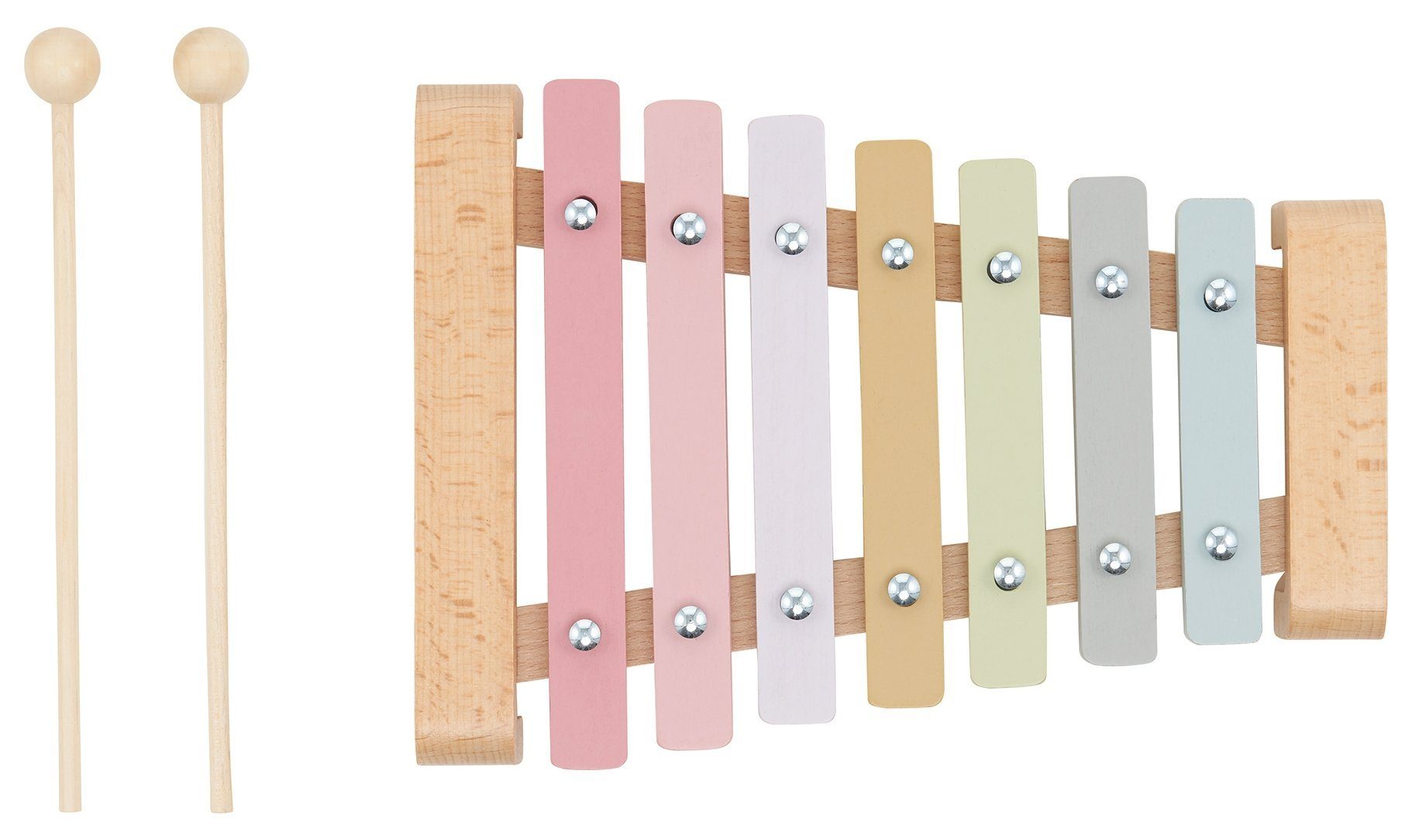 Mamabrum Glockenspiel Holzbecken - Xylophon für Kinder, Farben des Regenbogens