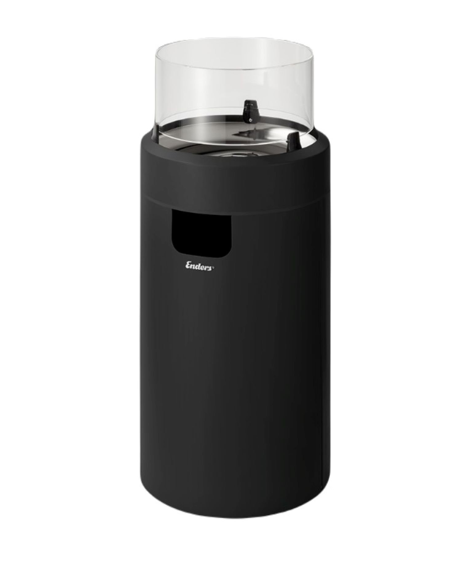 Enders® Feuerstelle Feuerstelle, (Set), ECO-Brenner, LED-Licht, Feuerfester Glaszylinder
