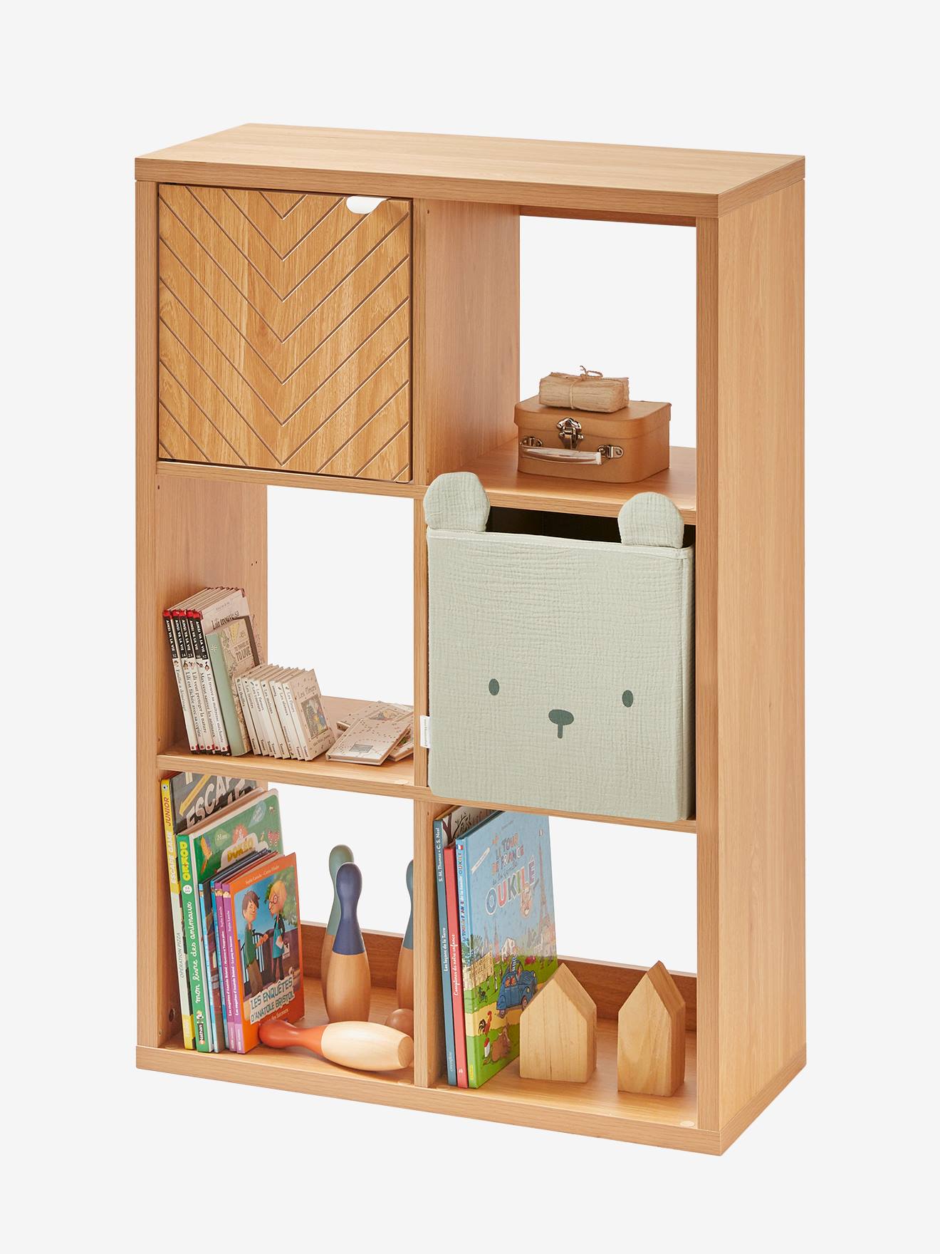 Vertbaudet Kinderzimmer Regalelement mit 6 Fächern CHEVRONS - braun