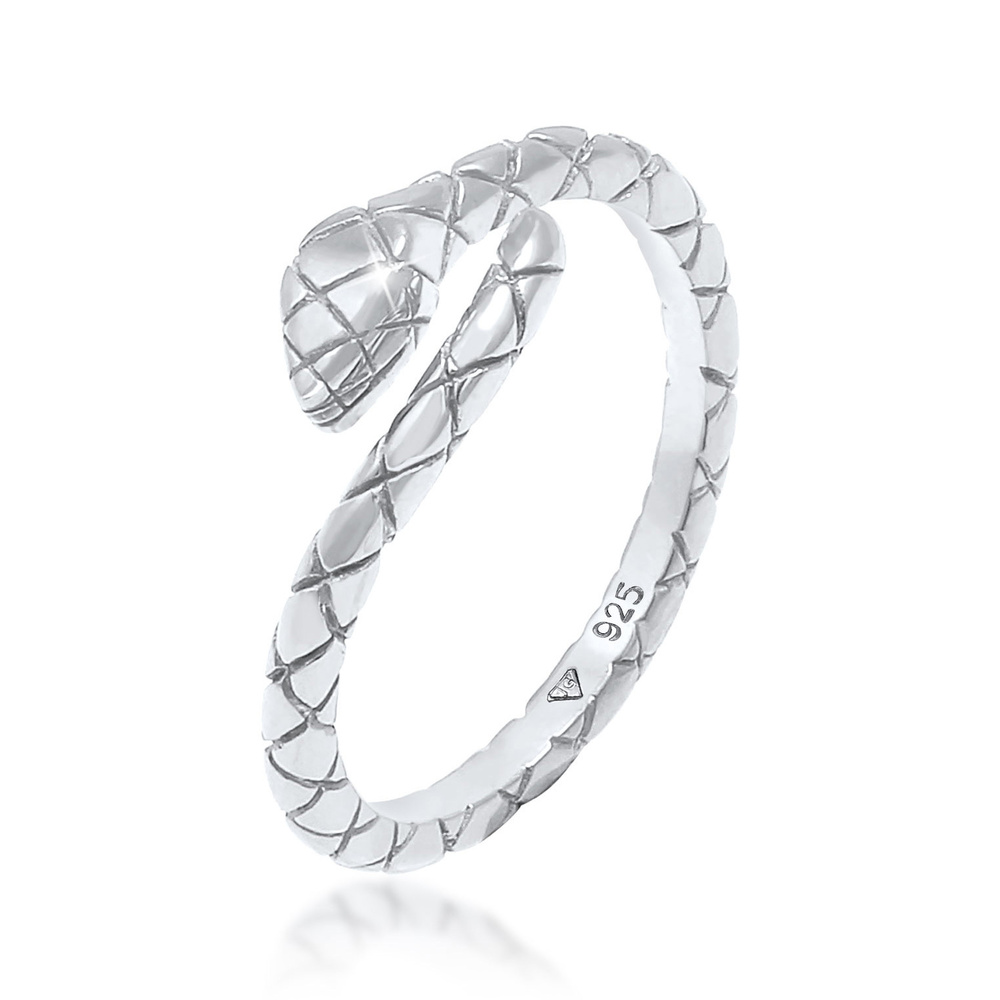 Elli Elli Bague Donna Serpente Trend Blogger regolabile in argento placcato oro 925 Bague