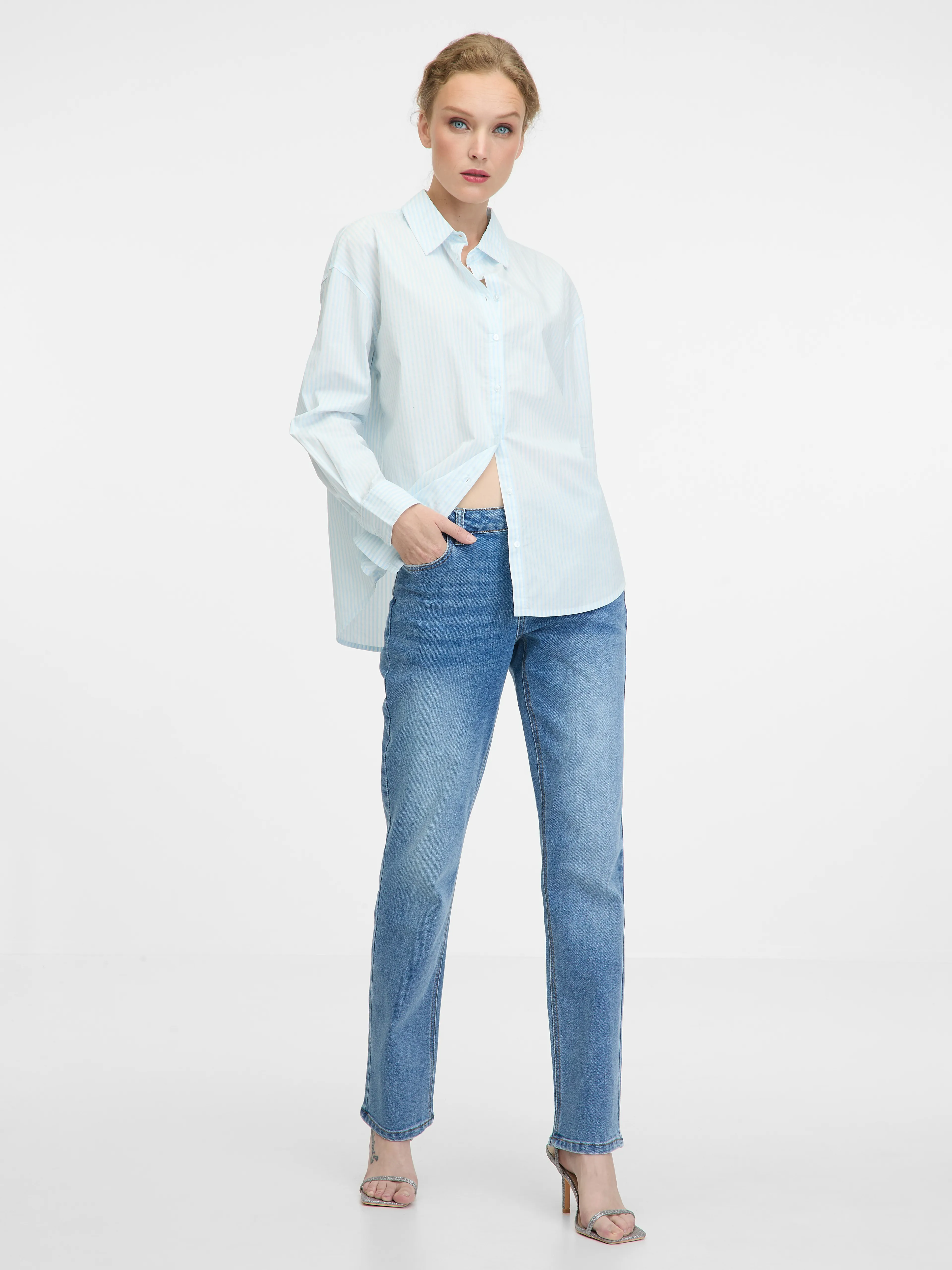 Hellblaues Damenhemd ORSAY