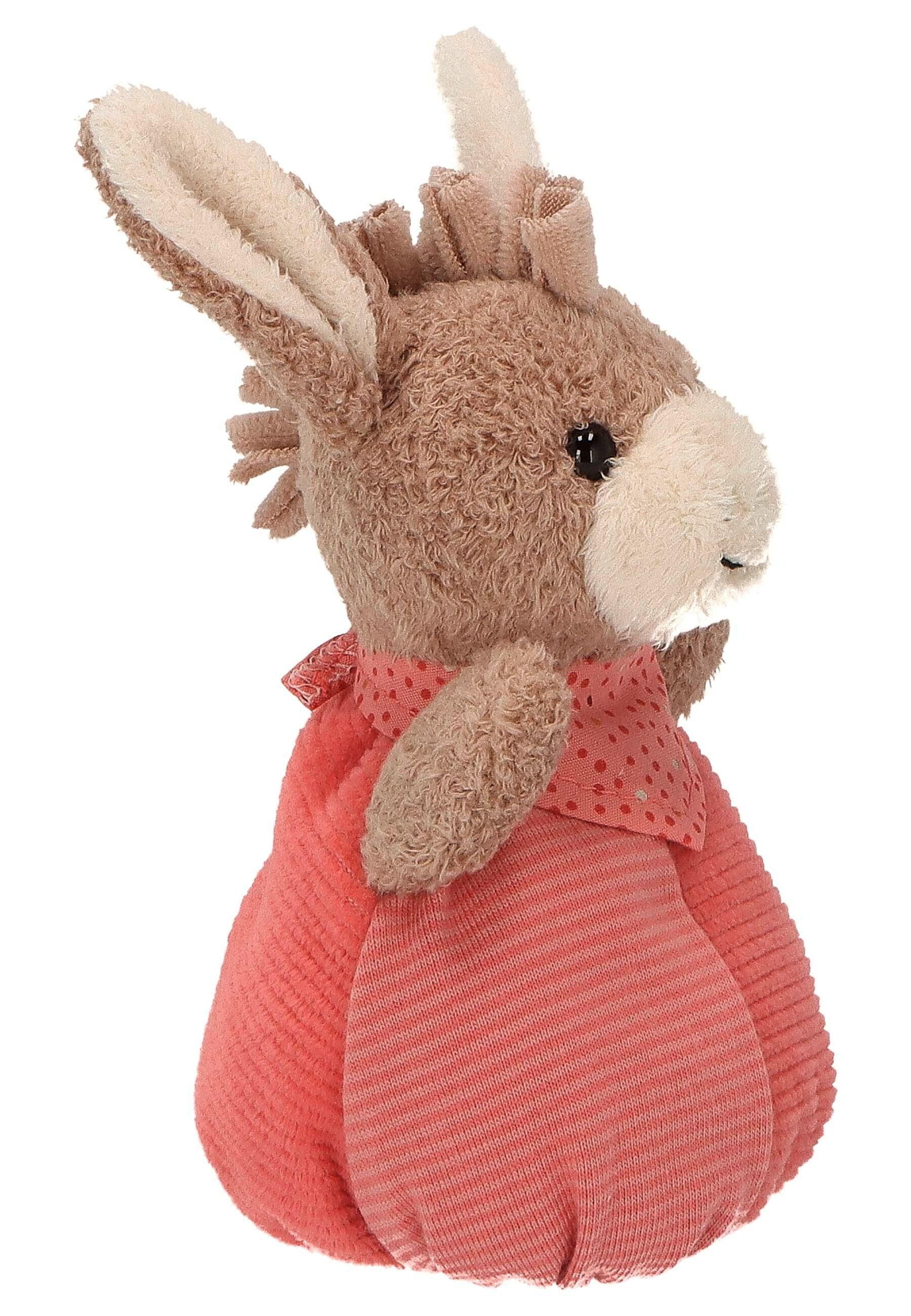 Knuddelsäckchen Esel Emmily in Hellrot, 15 cm