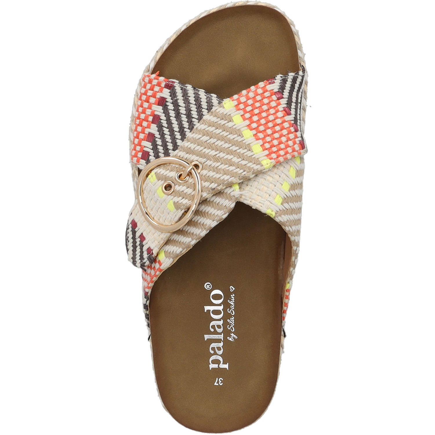 Palado Zurlo by Sila Sahin, Plateau-Pantoletten, Damen, Beige