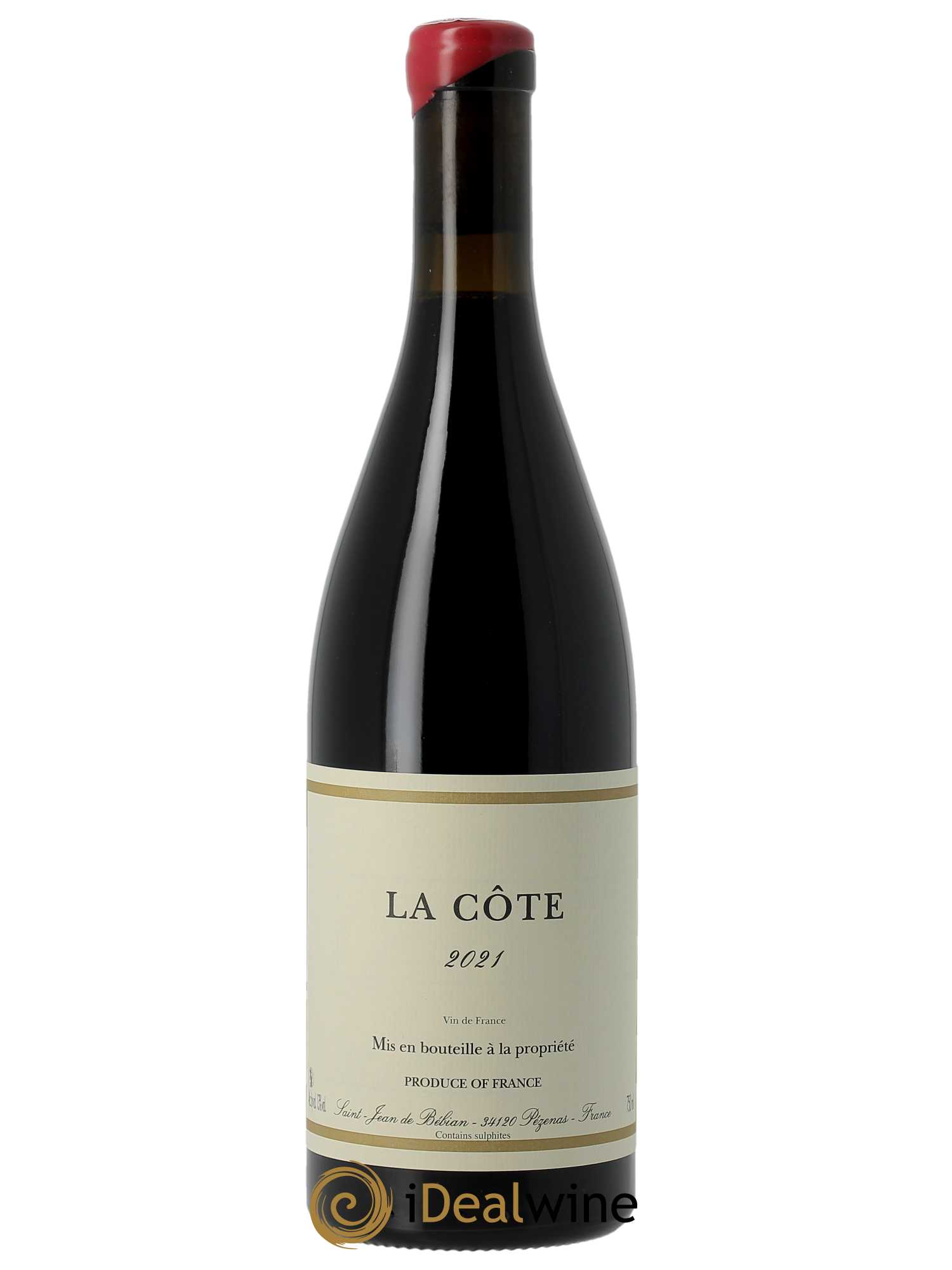 Vin de France La Côte Prieuré de St Jean de Bébian  2021 - Lot de 1 Bouteille