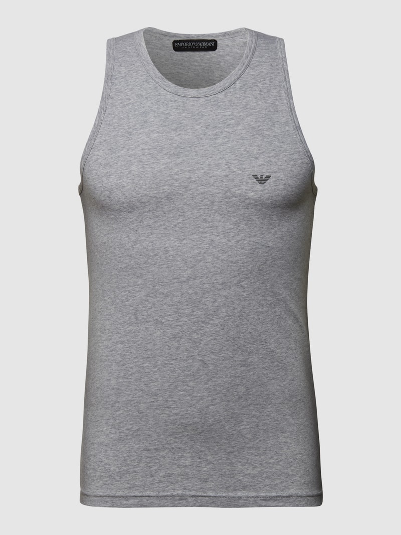 Tanktop mit Stretch-Anteil in anthrazit meliert