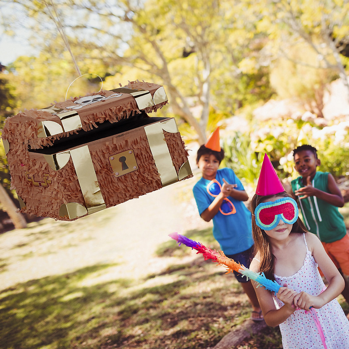 2 x Pinata Schatzkiste