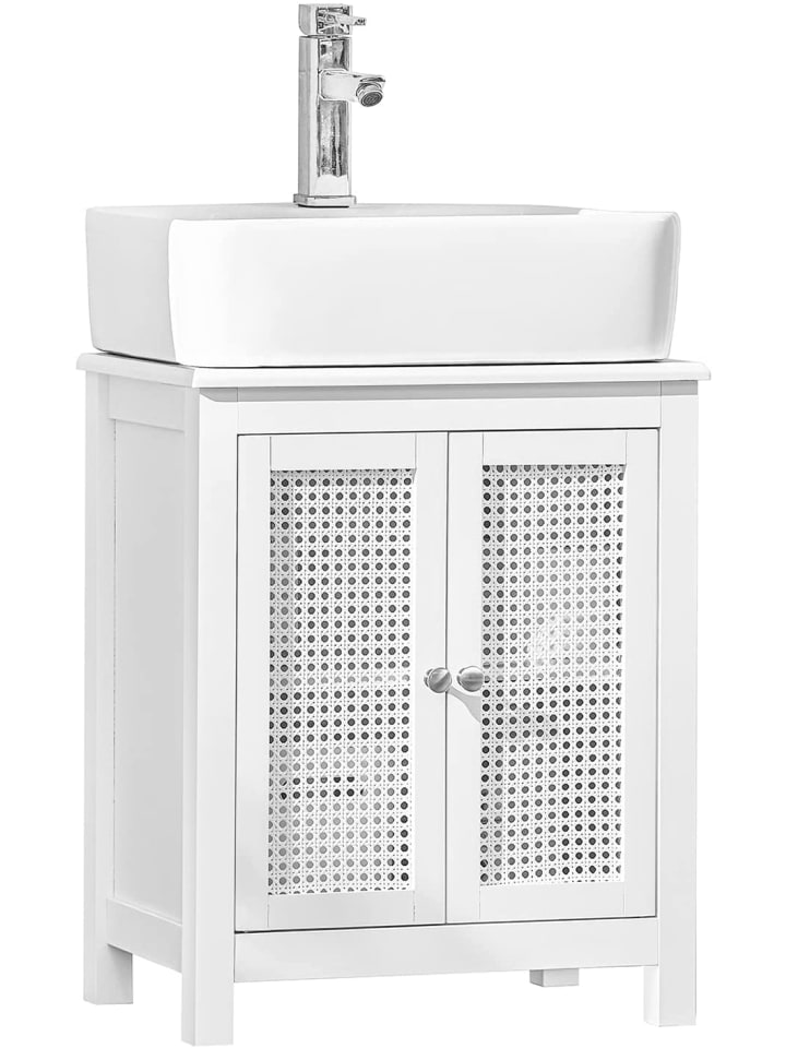 SoBuy Waschbeckenunterschrank in Weiß - (B)50 x (H)60 x (T)33cm günstig kaufen onesize