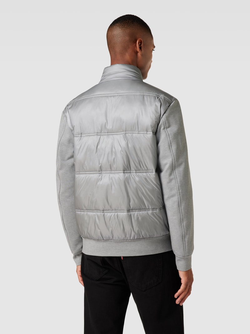 Blouson mit Reißverschlusstaschen in hellgrau