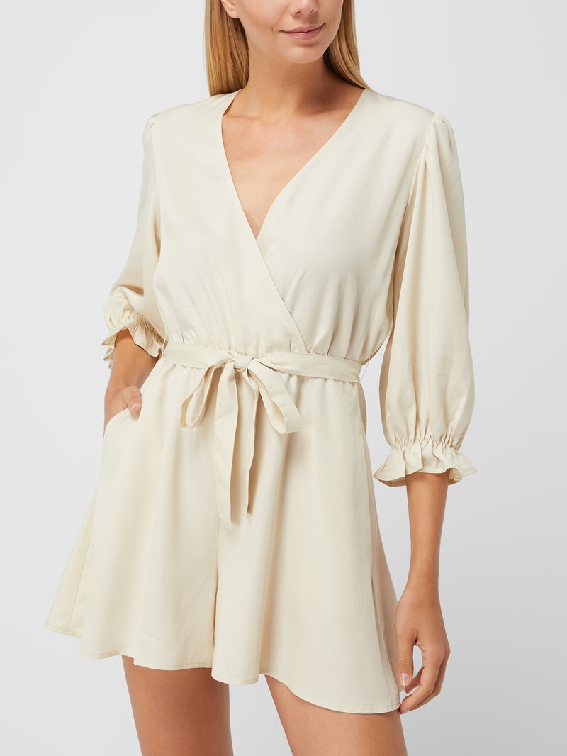 Playsuit aus Lyocell in offwhite