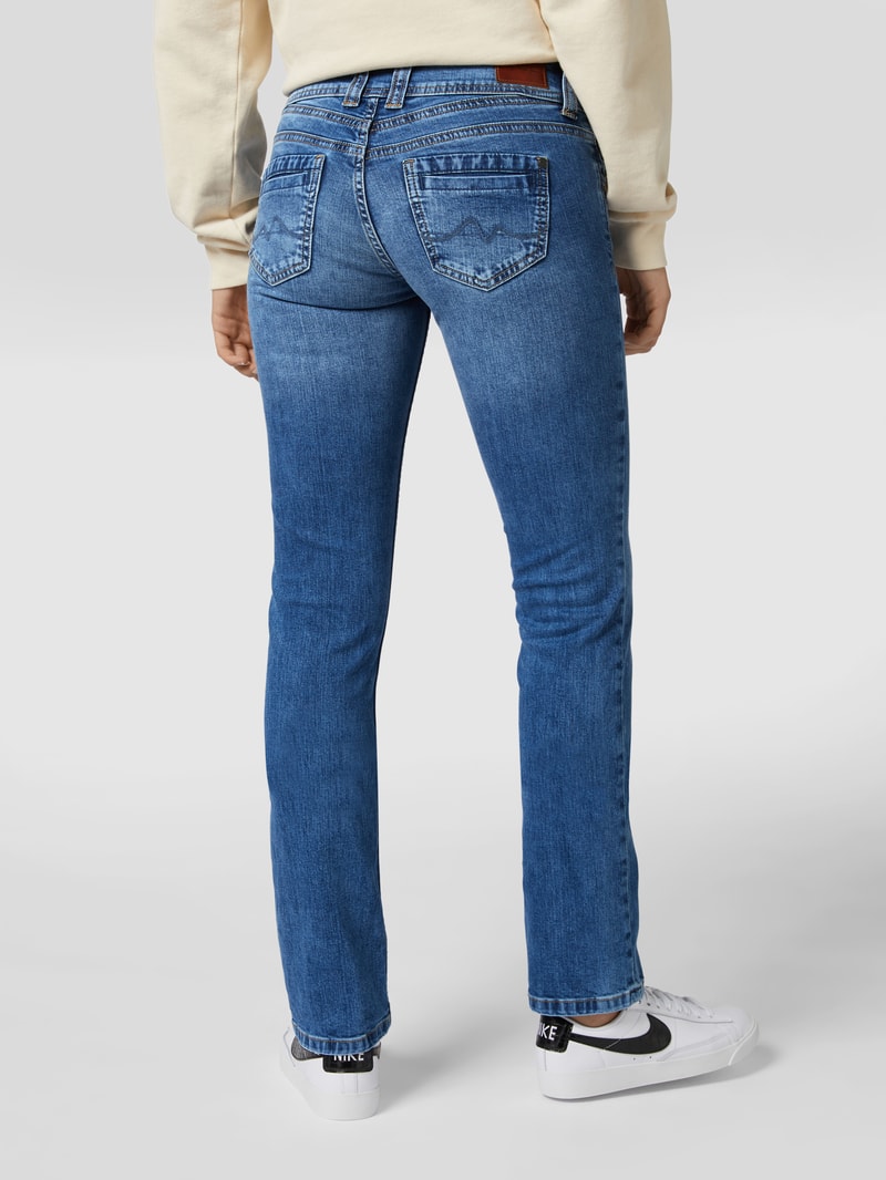 Straight Fit Jeans mit Stretch-Anteil Modell 'Gen' in jeans
