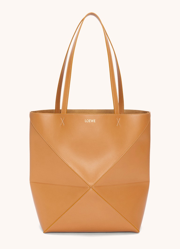 LOEWE Puzzle Fold vidēja izmēra iepirkumu soma no teļādas