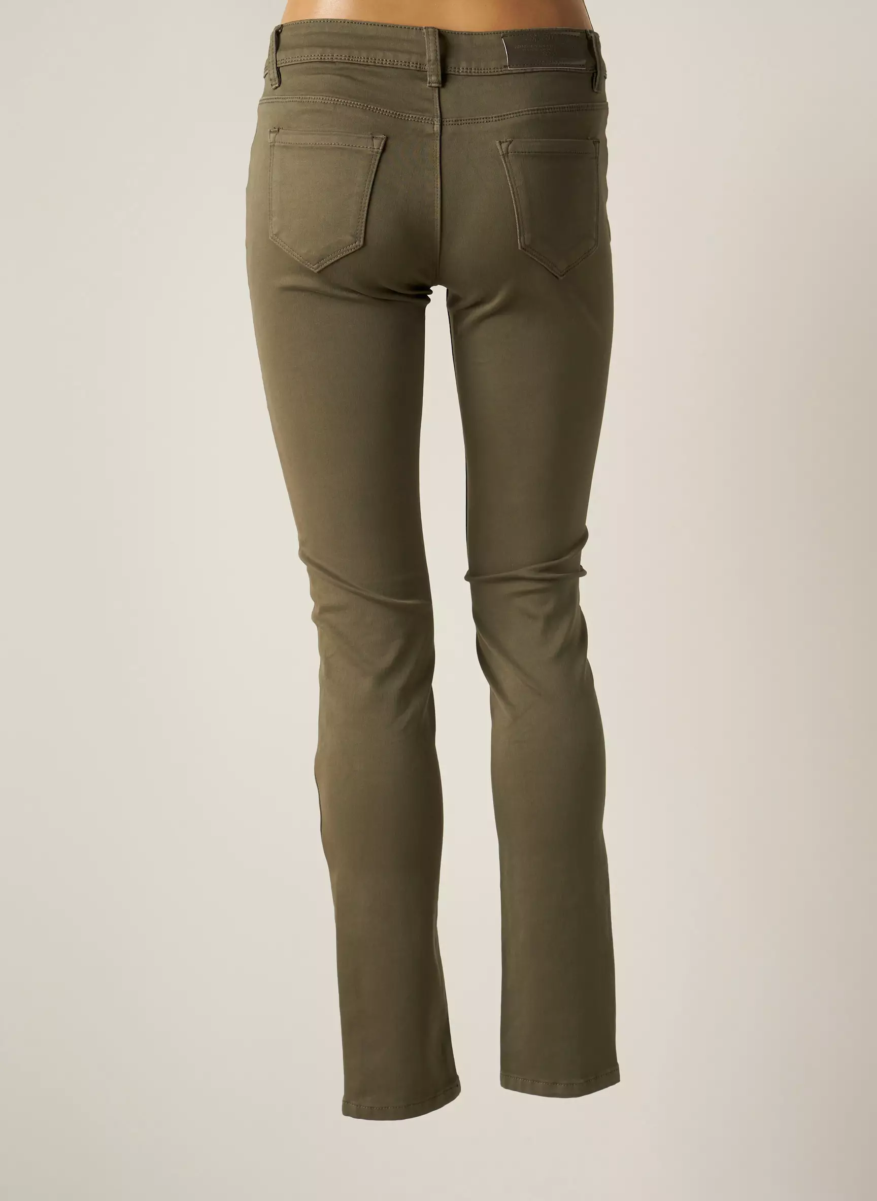 R Display Pantalons Slim Femme couleur vert