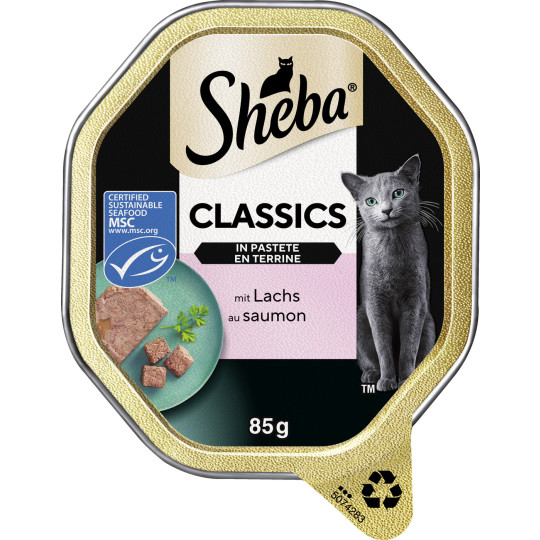 Sheba Classics mit Lachs in Pastete 85G
