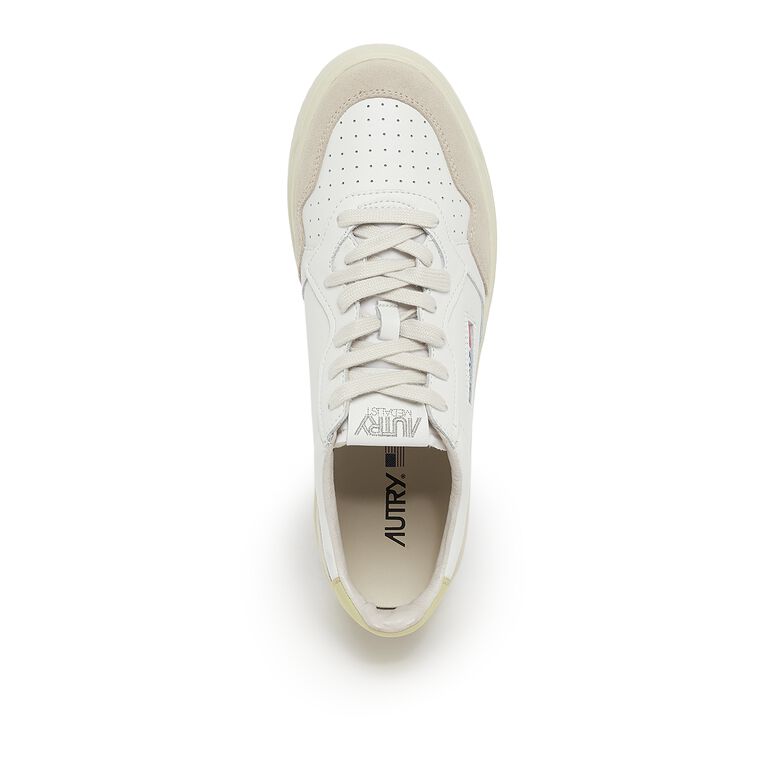 Autry Medalist Low Man LS57 leat/suede wht/lemgra