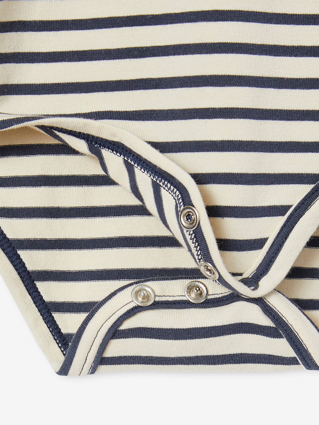 Lot de 2 bodies bébé col roulé écru