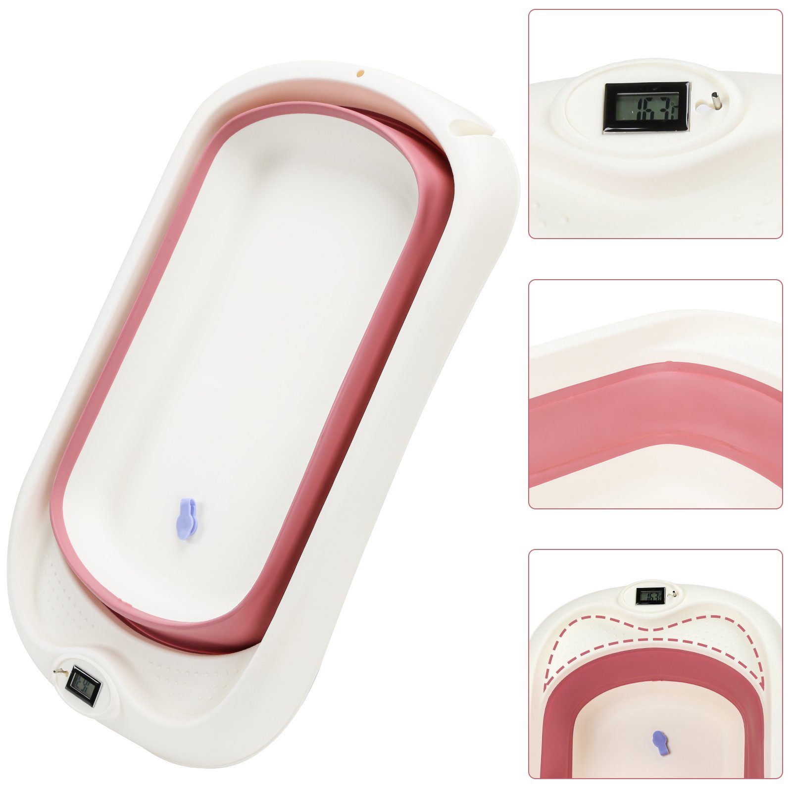 Clanmacy Babybadewanne Babywanne Baby Badewanne Kinder Babybadewanne Faltbare Babywannen