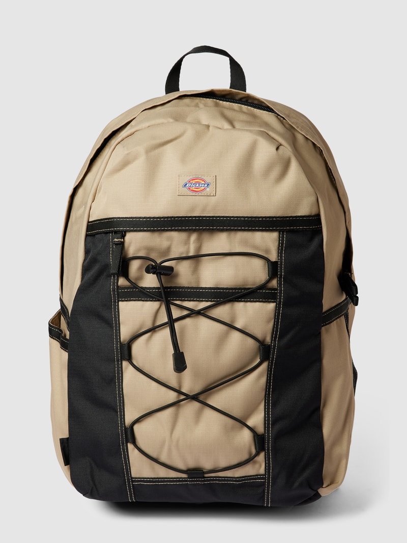 Rucksack mit Label-Patch in khaki