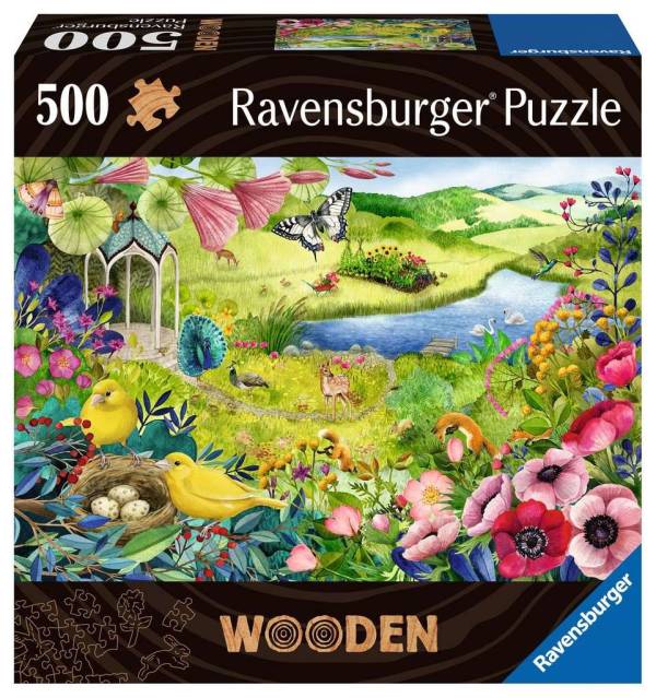 Holzpuzzle: Wilder Garten