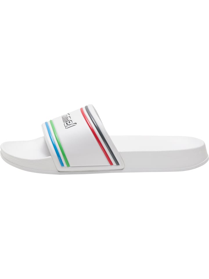 Hummel Hummel Badelatschen Pool Slide Erwachsene in WHITE/MULTICOLOR günstig kaufen 41
