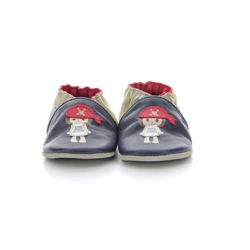 Chaussons cuir Pirate Heart