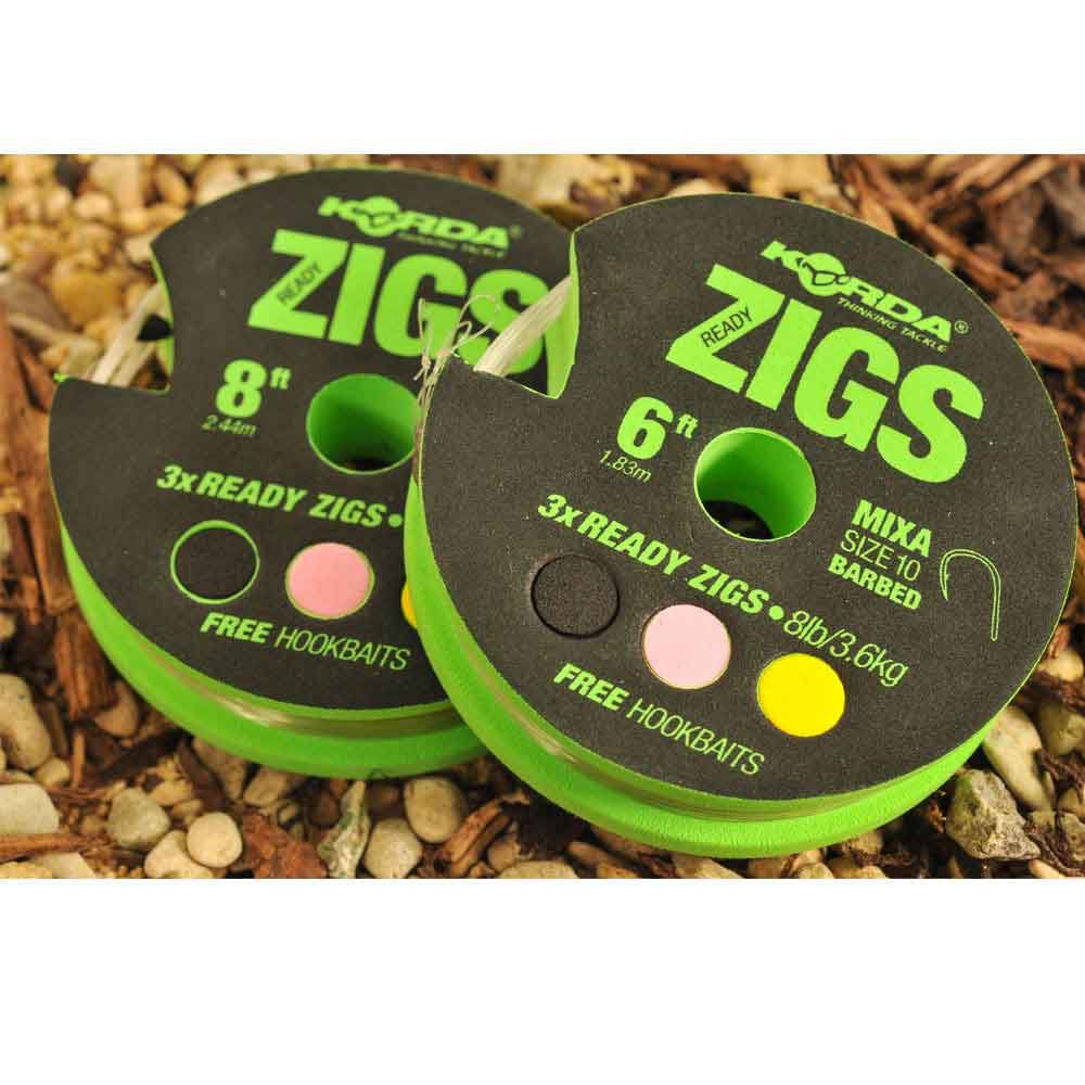Zig staklės surinkimas karpiams Korda Ready Zigs 10 dydis (x3)