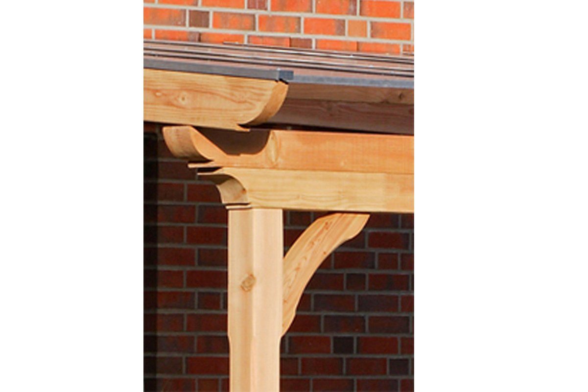 Skanholz Terrassendach Ravenna, BxT: 541x250 cm, Bedachung Doppelstegplatten, 541 cm Breite, verschiedene Tiefen