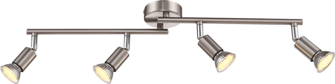 Globo Lighting - MATRIX - Strahler Metall Nickel matt, 4x GU10 LED