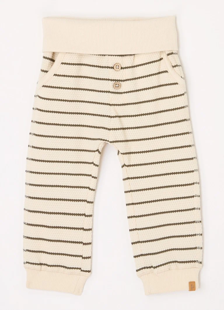 Pantaloni de trening cu dungi Lil' Atelier NBMRamus Slim Fit