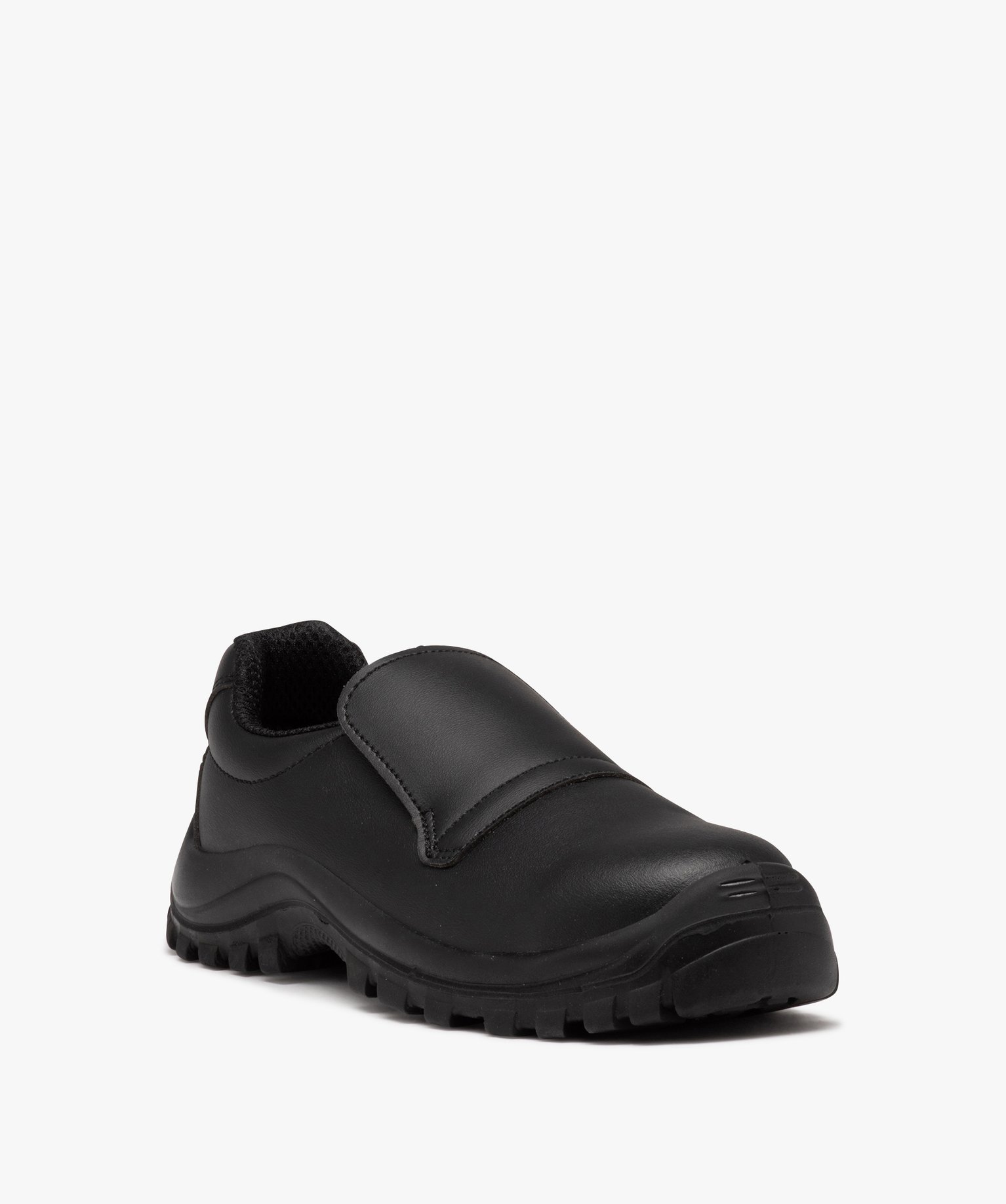 Chaussures de sécurité homme unies à enfiler avec col él... noir | GEMO