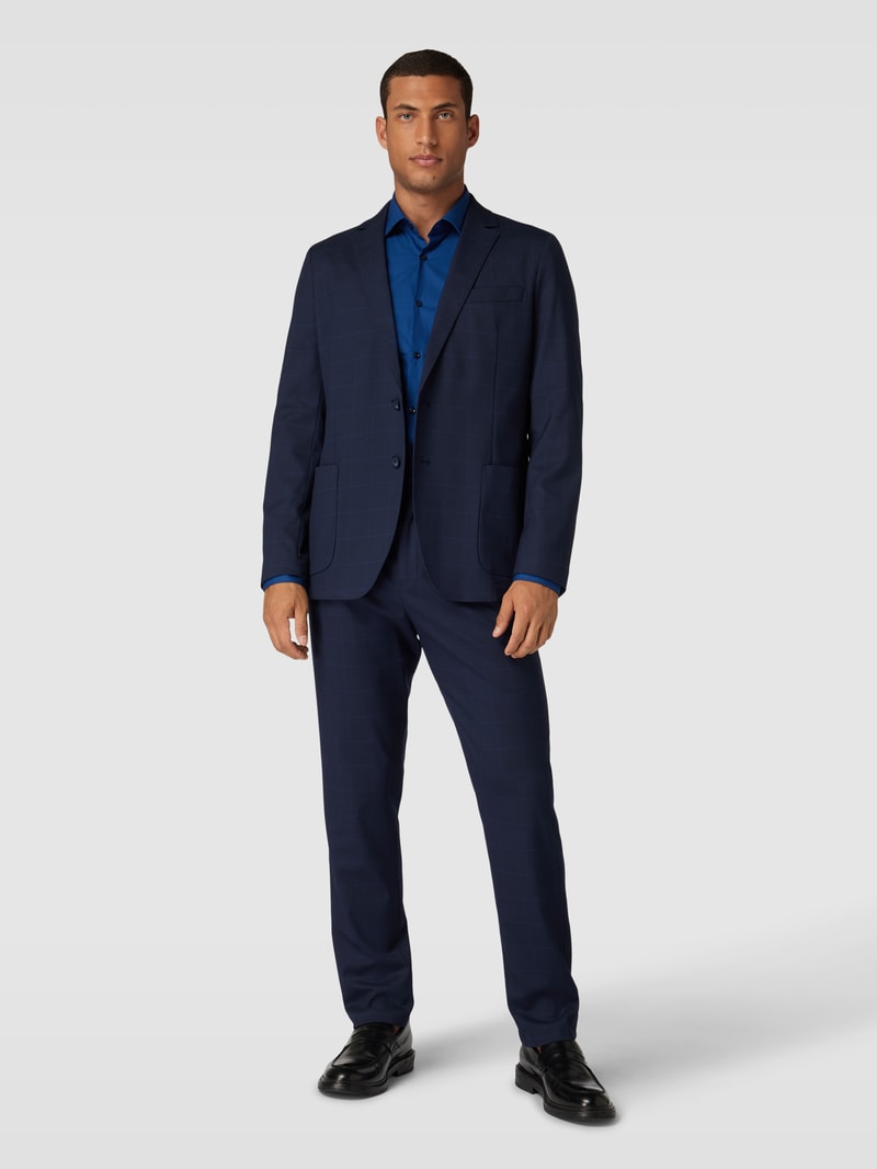 Regular Fit Business-Hemd mit Kentkragen Modell 'Kenno' in marineblau