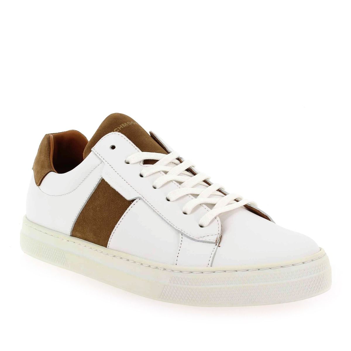 Schmoove  SPARK GANG NAPPA/SUEDE - Blanc cognac