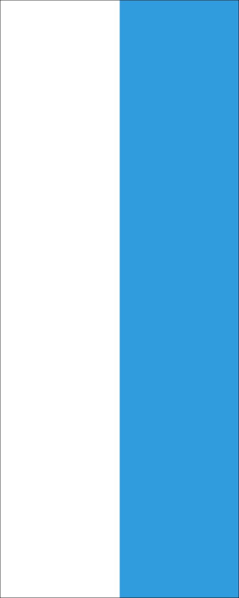 flaggenmeer Flagge Flagge Bayern mit Streifen 110 g/m² Hochformat