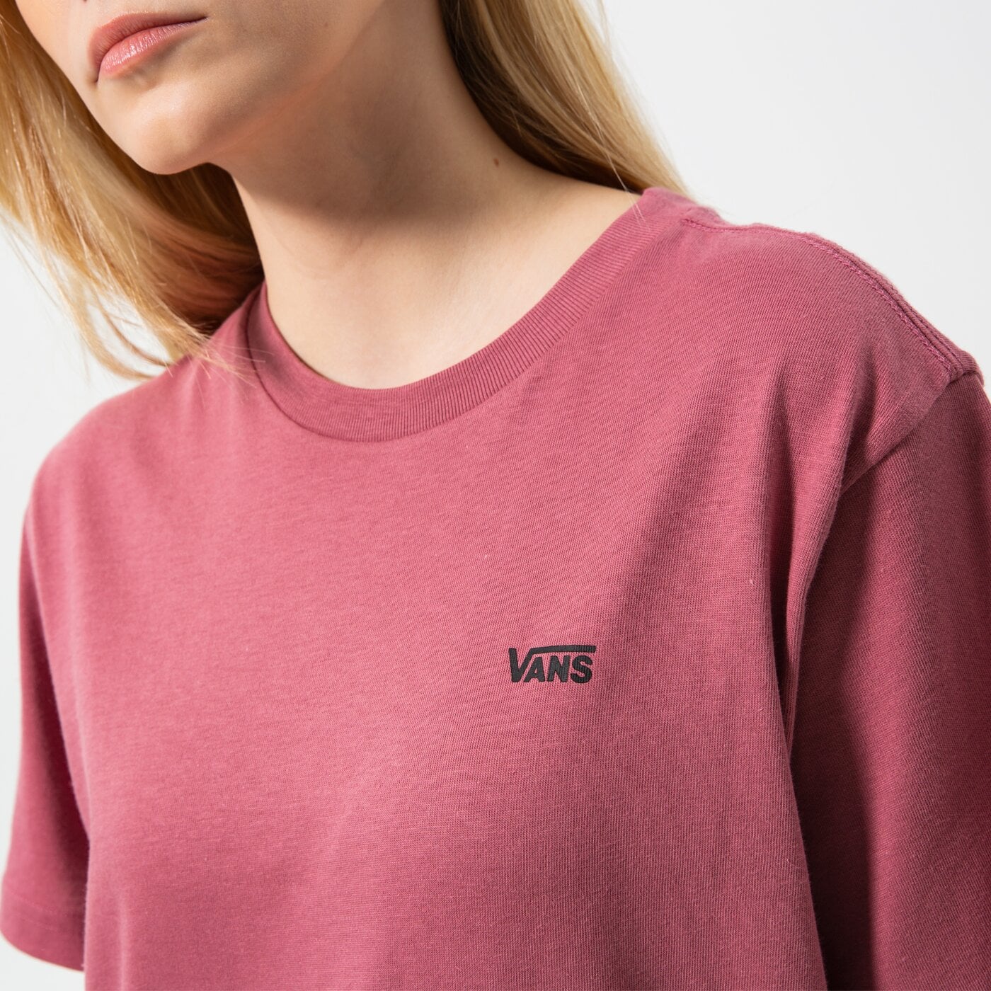 VANS T-SHIRT LEFT CHEST LOGO TEE EM Dunkelrot