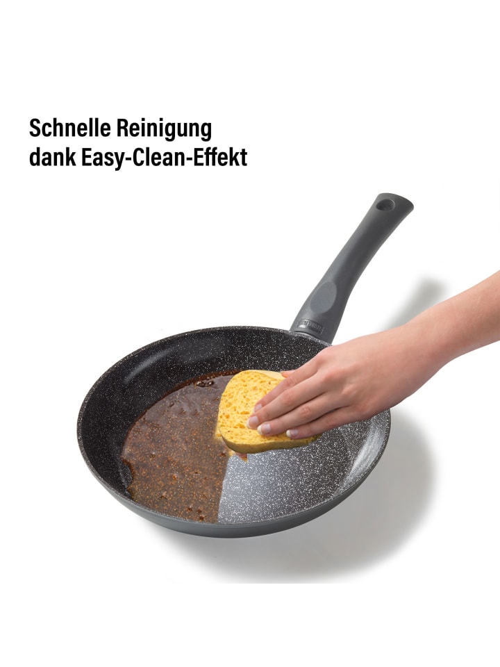 Stoneline Keramik Bratpfanne 24 cm | mit Deckel in Schwarz günstig kaufen Ø 24cm