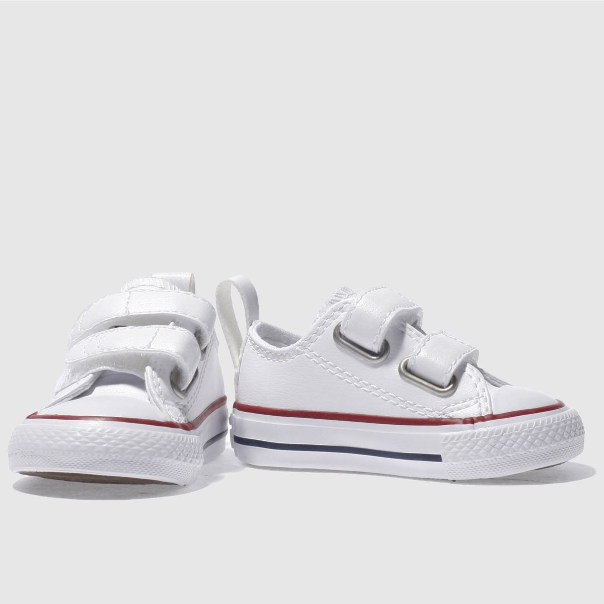 Converse beli in rdeči športni copati All Star Lo 2v za malčke