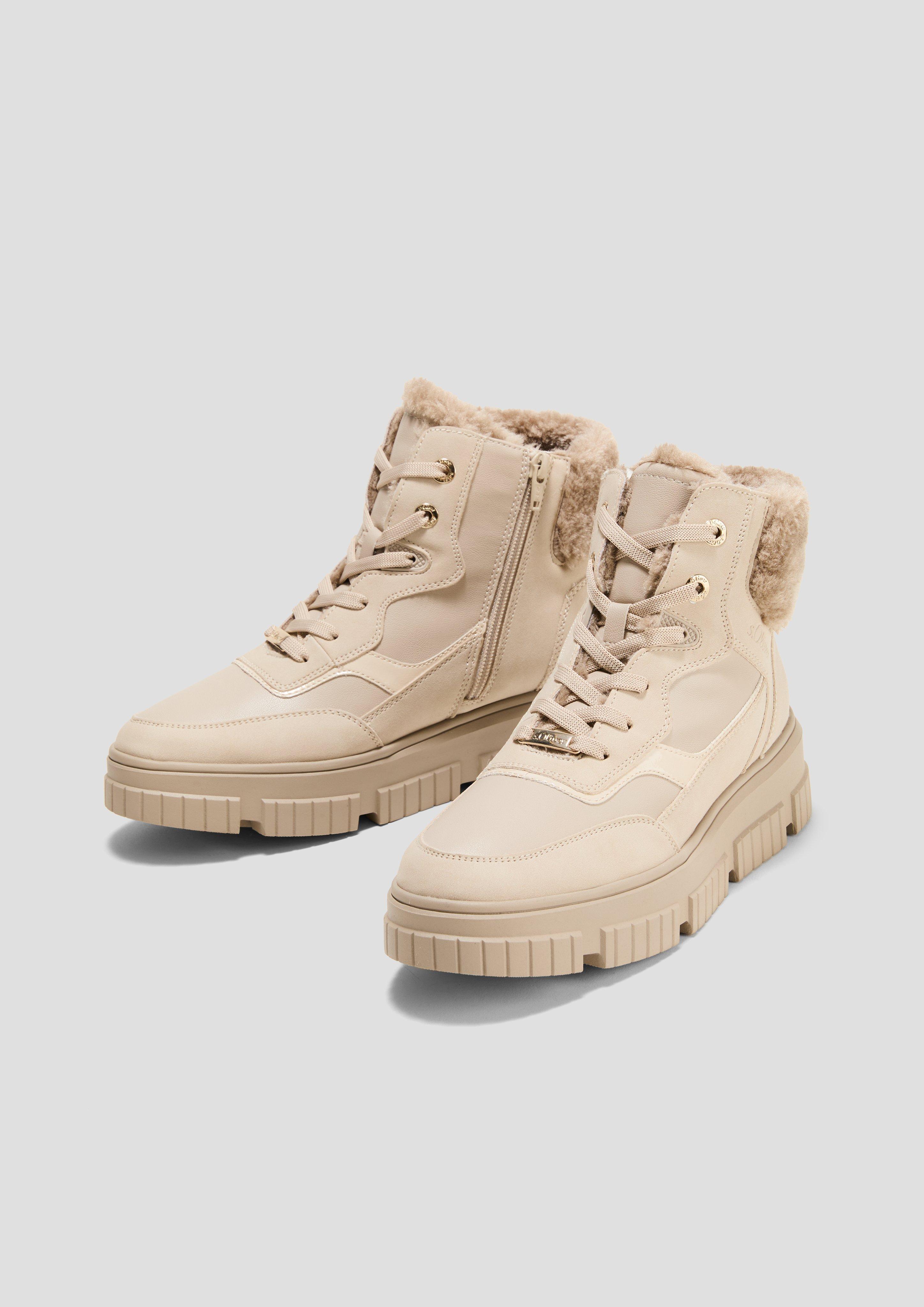 Boots im Materialmix  6008559-410