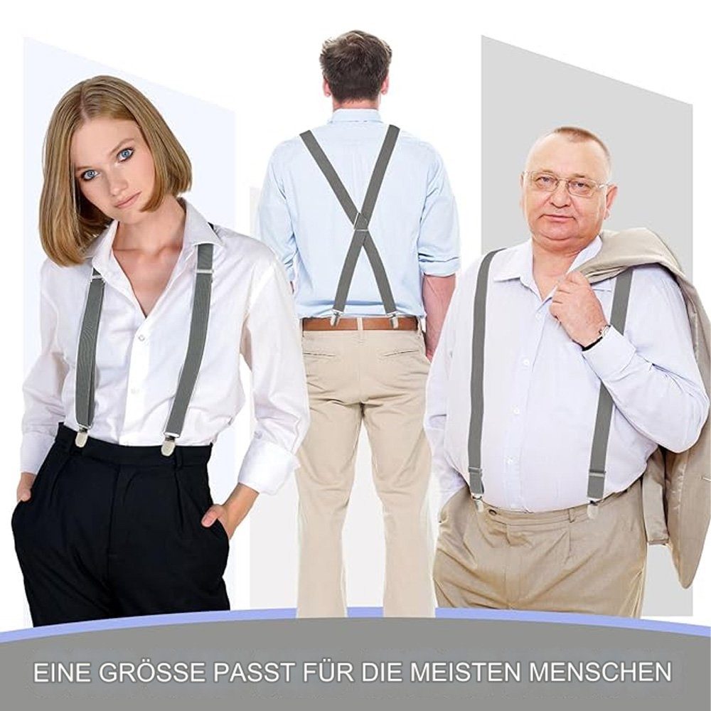Tian Dee Hosenträger Hosenträger für Herren Starken Herren Hosenträger schmal 2,5cm